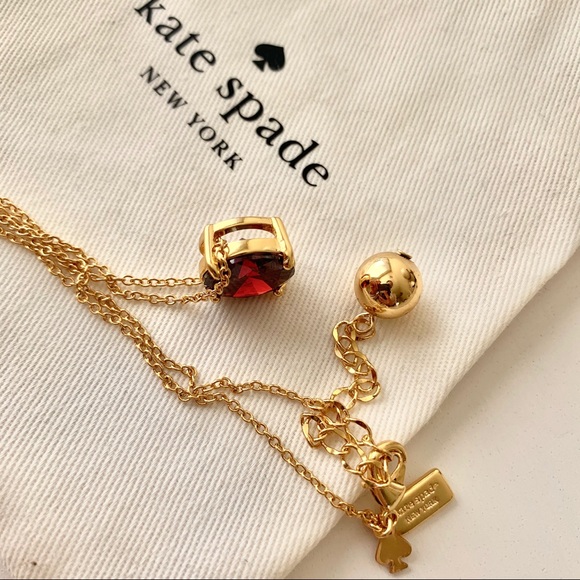Kate spade red crystal necklace - Picture 3 of 3